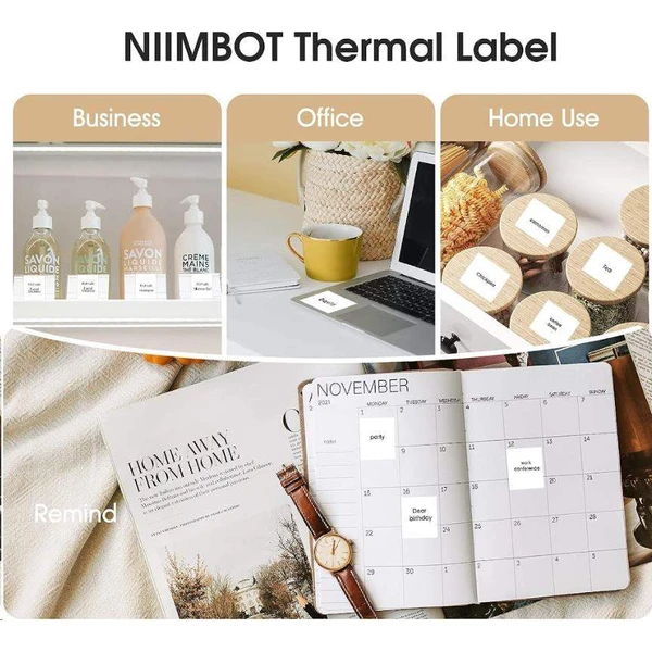 Niimbot štítky R 30x20mm 320ks pro B21, B3S, B1 bílé - Pásky pro štítkovače - Obrázek OWR0000N01