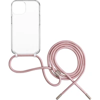 FIXED Pure Neck kryt s růžovou šňůrkou na krk Apple iPhone 15 Plus - Pouzdra