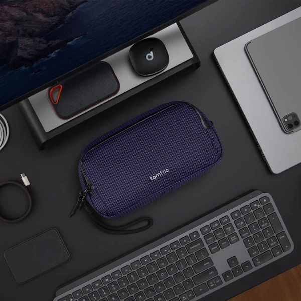 tomtoc Light T12 PRO pouzdro na příslušenství M tmavě modré - Organizéry - Obrázek OXCG000K01