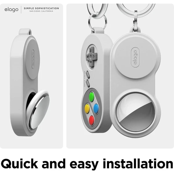 ELAGO W5 GamePad pouzdro pro Apple AirTag šedé - Pouzdra - Obrázek OXEM100501