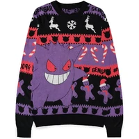 Vánoční svetr Pokémon - Gengar XS - Mikiny a svetry
