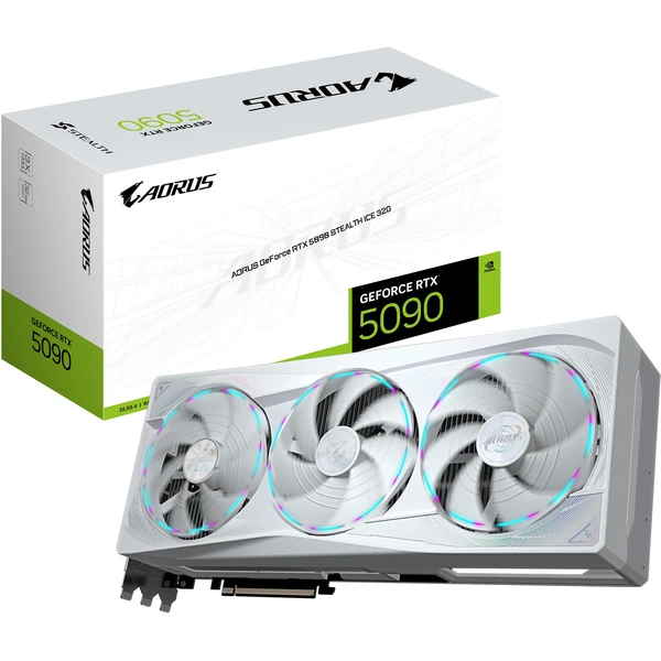 GIGABYTE AORUS NVIDIA GeForce RTX 5090 STEALTH ICE 32G - Grafické karty - Obrázek P05K000K01