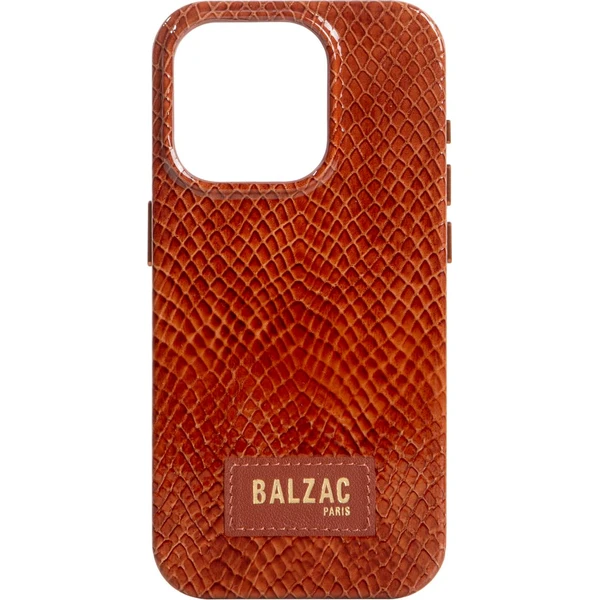 Native Union x Balzac Embossed Cognac MagSafe kryt iPhone 16 Pro - Pouzdra - Obrázek P06K000K01