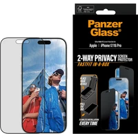 PanzerGlass® Privacy sklo Apple iPhone 17/16 Pro s bezprašným aplikačním boxem - Ochranné folie a skla
