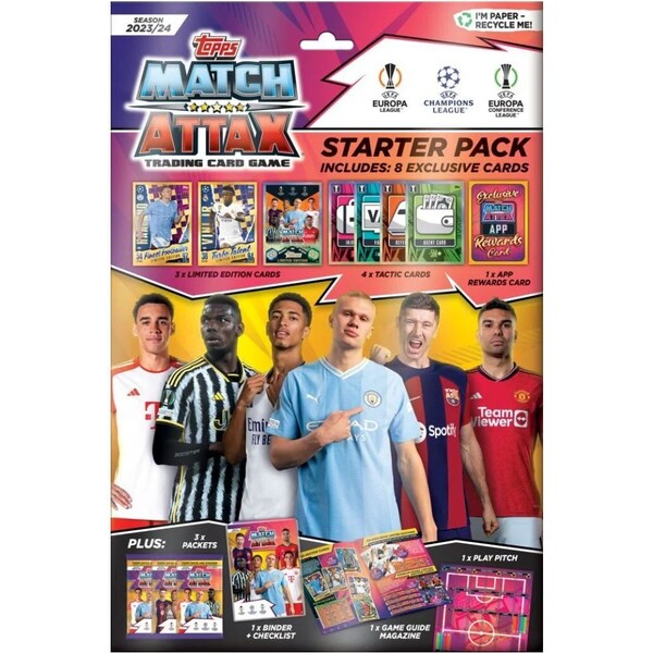 Fotbalové karty Topps UEFA UCL MATCH ATTAX 23/24 - Starter Pack