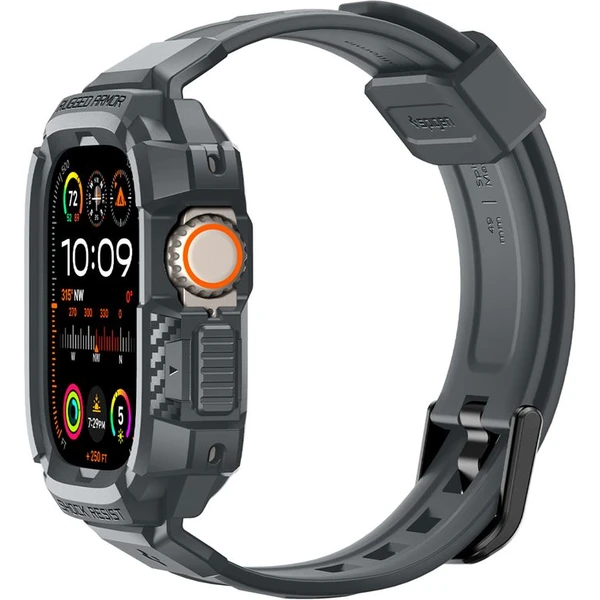 Spigen Rugged Armor Pro řemínek s pouzdrem Apple Watch Ultra 3/2/1 (49mm) šedý - Řemínky - Obrázek P1A1000P01