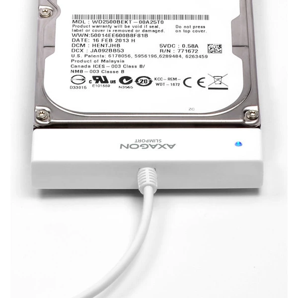 AXAGON ADSA1S USB 2.0 SATA HDD/SSD adaptér vč. 2.5' pouzdra - Externí boxy - Obrázek P1GV000501