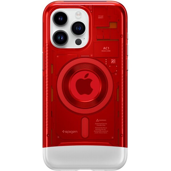 Spigen Classic C1 MagFit kryt iPhone 15 Pro Max červený