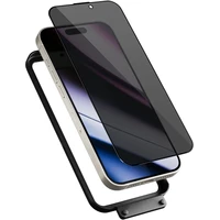 Epico Privacy tvrzené sklo 3D pro iPhone 16 Pro Max s instalačním rámečkem - Ochranné folie a skla
