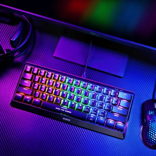 Marvo KG962G EN - R mechanická herní klávesnice TKL RGB (US) černá - Klávesnice - Obrázek P1M7000N01