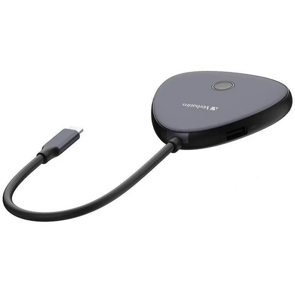Verbatim Share My Screen 4K USB-C bezdrátový adaptér s rozbočovačem WDA-02 - USB huby - Obrázek P1X4000K01
