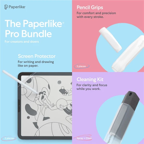Paperlike Bundle fólie na psaní a kreslení sada Apple iPad Pro 11" (2018-2023)/Air 10,9" (2020-2022) - Ochranné folie a skla - Obrázek P266000N01