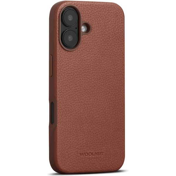 Woolnut MagSafe kožený kryt iPhone 16 hnědý