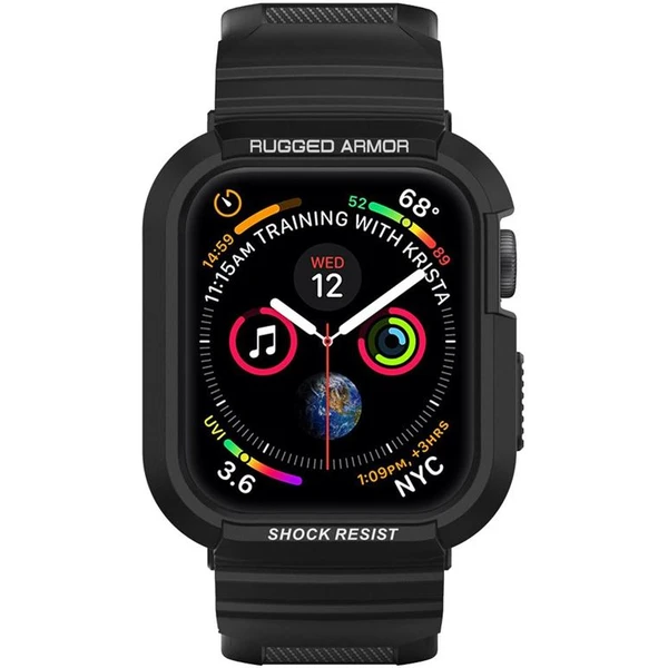 Spigen Rugged Armor Pro řemínek s pouzdrem Apple Watch 45/44mm černý - Pouzdra - Obrázek P2A1100501