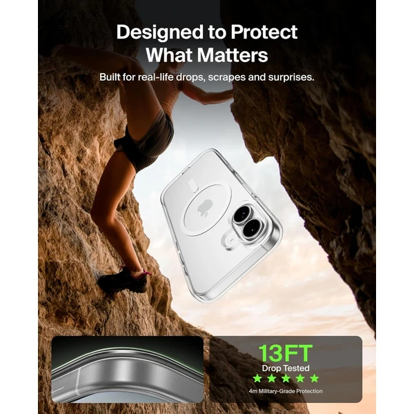 Belkin SheerForce MagSafe kryt iPhone 17 čirý - Pouzdra - Obrázek P2CN000K01
