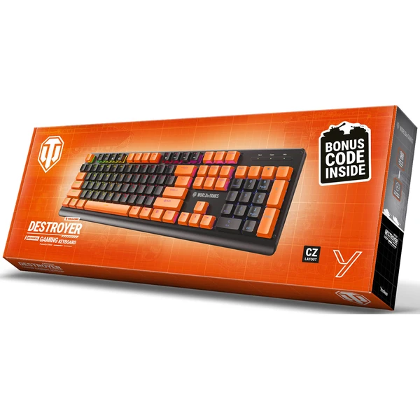 YENKEE DESTROYER US herní klávesnice černá/oranžová - Klávesnice - Obrázek P3F8000N01