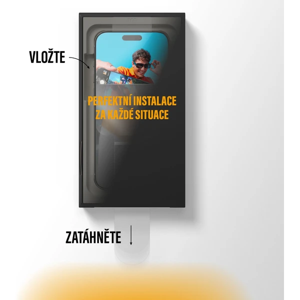 PanzerGlass® Ultra-Wide Fit sklo Apple iPhone Air s bezprašným aplikačním boxem - Ochranné folie a skla - Obrázek P3KH000K01