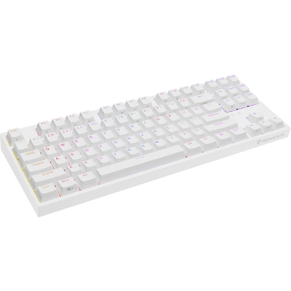 Genesis THOR 404 herní mechanická klávesnice Gateron Yellow Pro/US layout/Bílá - Klávesnice - Obrázek P3M0000P01