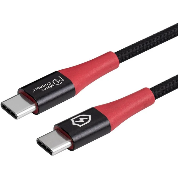 MicroConnect Safe Charge USB-C/USB-C napájecí kabel 60W 1,5m černý - Kabely a redukce - Obrázek P3PF000O01