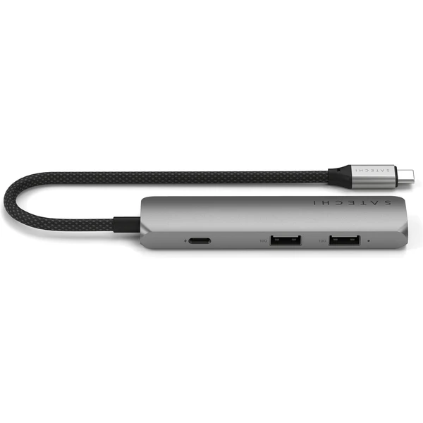 Satechi 4v1 USB-C Slim víceportový adaptér 4K vesmírně šedý - USB huby - Obrázek P3UB000P01