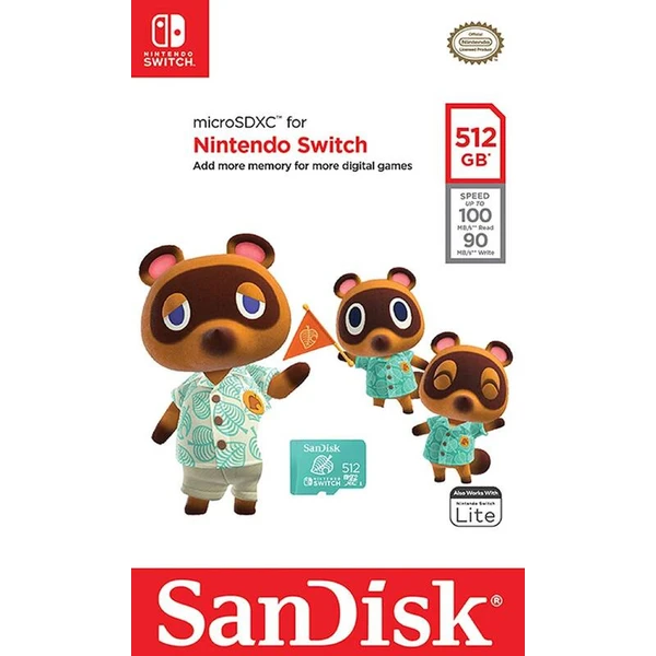 SanDisk MicroSDXC karta 512GB pro Nintendo Switch - Paměťové karty - Obrázek P432000P01