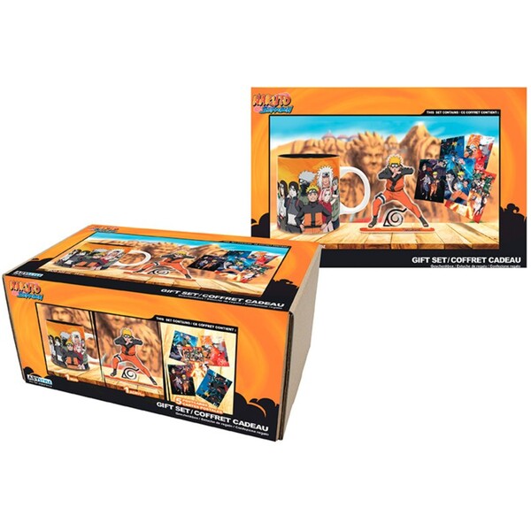 Naruto Shippuden Darčekový set (Hrnček, Akrylová figúrka, Set pohľadníc)