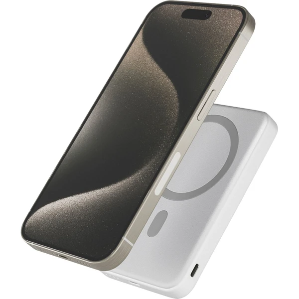 iWant Mag+ MagSafe powerbanka se stojánkem 7000mAh bílá - Powerbanky - Obrázek P4CK000K01