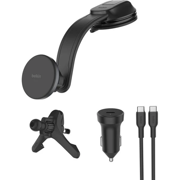 Belkin BOOST CHARGE™ Qi2 15W MagSafe držák s nabíjením do auta na ventilaci a palubní desku černý - Držáky - Obrázek P4EN000K01