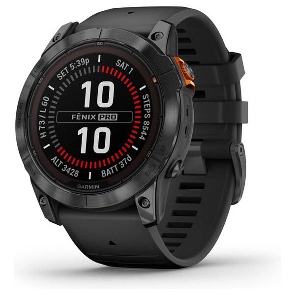 Garmin fenix 7X Pro Solar Šedá