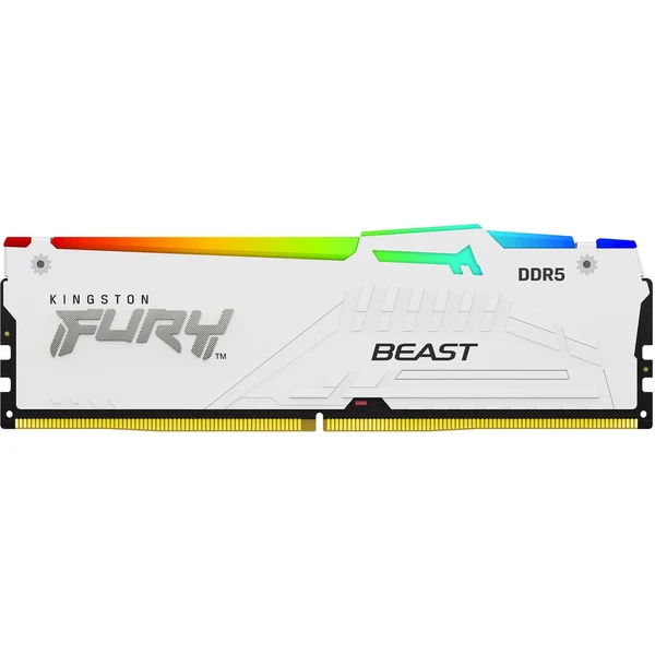 Kingston FURY Beast White RGB DDR5 32GB 6000MT/s CL30 DIMM (1x32GB) EXPO/XMP - Operační paměti - Obrázek P4ME000K01
