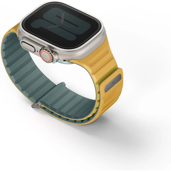 UNIQ Revix Evo oboustranný řemínek Apple Watch 49/46/45/44/42mm (zelený/žlutý) - Řemínky - Obrázek P4O5000O01
