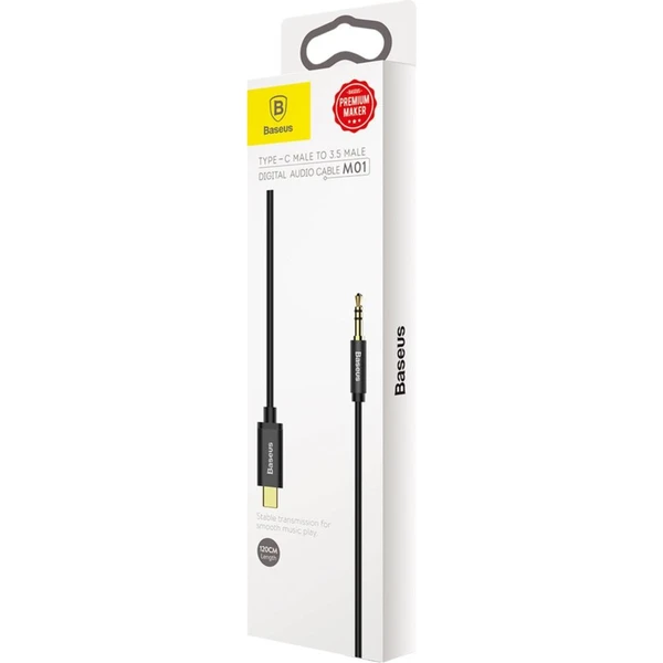 Baseus USB-C/3,5mm kabel 1,2m černý - Kabely a redukce - Obrázek P4RR000501