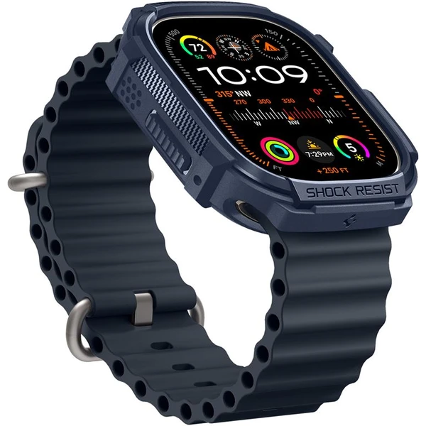 Spigen Rugged Armor kryt Apple Watch Ultra 3/2/1 (49mm) modrý - Pouzdra - Obrázek P5A1000P01
