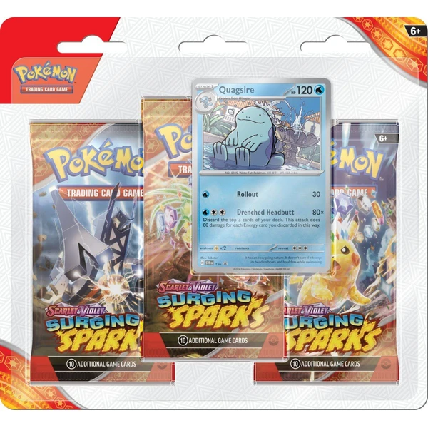 Pokémon TCG: SV08 Surging Sparks - 3 Blister Booster - Pokémon karty - Obrázek P5H7000K01