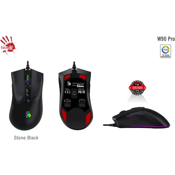 A4tech Bloody W90 Pro Activated herní myš černá - Myši - Obrázek P5K9000K01