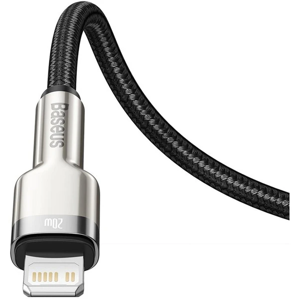 Baseus Cafule USB-C/Lightning napájecí kabel 20W 0,25m černý - Kabely a redukce - Obrázek P5R4000J01
