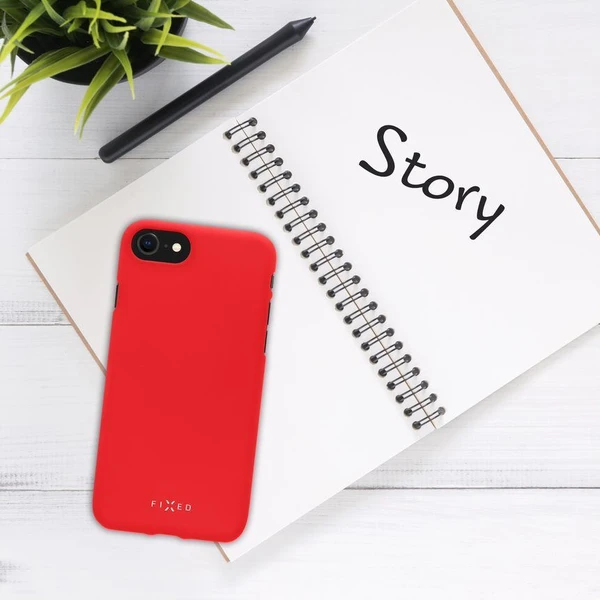 FIXED Story silikonový kryt Apple iPhone 13 červený - Pouzdra - Obrázek P5TZ000501