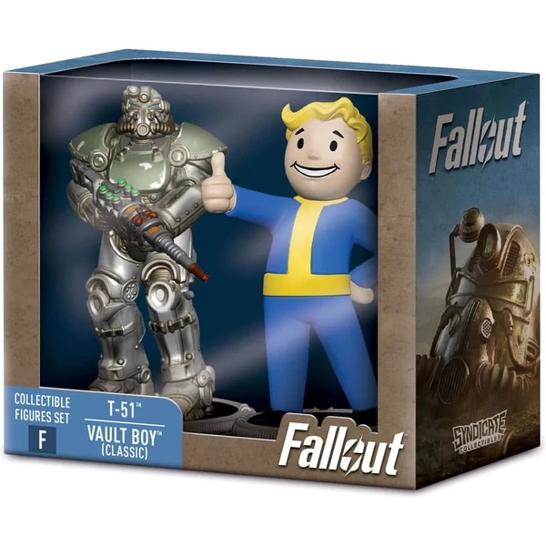 Set dvou figurek Syndicate Collectibles Fallout -  T-51 & Vault Boy (Classic) 7 cm (Set F) - Figurky - Obrázek P5UG000N01