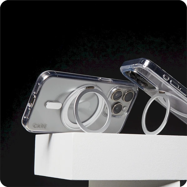 PanzerGlass® CARE kryt Apple iPhone 16 Pro Max MagSafe KickStand čirý/šedý - Pouzdra - Obrázek P608000P01