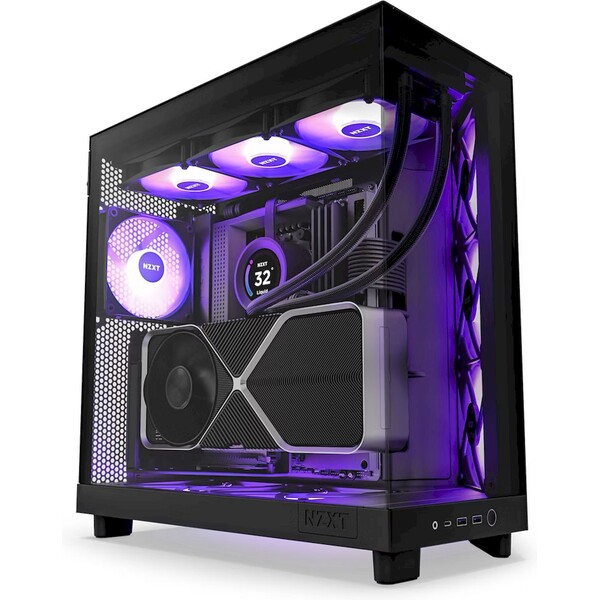 NZXT H6 Flow RGB černá (CC-H61FB-R1) Černá