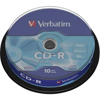 VERBATIM CD-R(10 ks)Spindle/EP/DL/52x/700MB - Optické disky