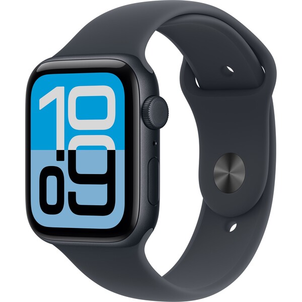 Apple Watch SE 3 (2025) Cellular 40mm Temně inkoustový hliník s inkoustovým sportovním řemínkem M/L