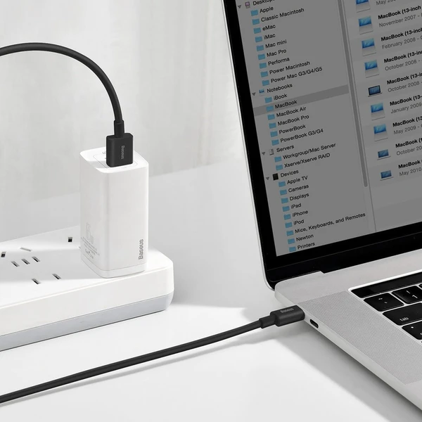 Baseus Superior USB-A/USB-C napájecí kabel 66W 1m černý - Kabely a redukce - Obrázek P76E300401