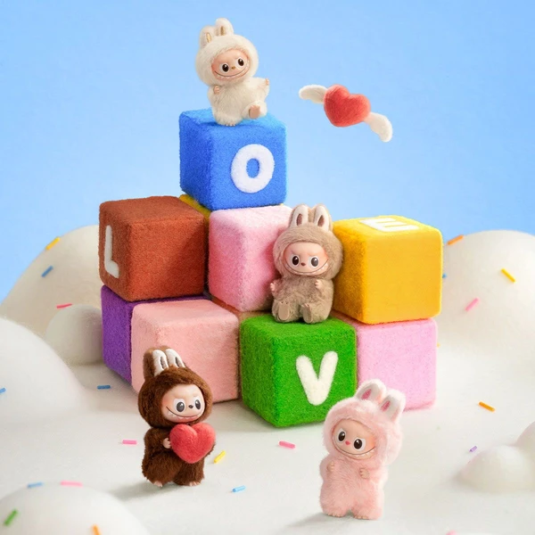 POP MART Labubu The Monsters - Pin For Love Series Blind box (N-Z) - Figurky - Obrázek P77H000K01
