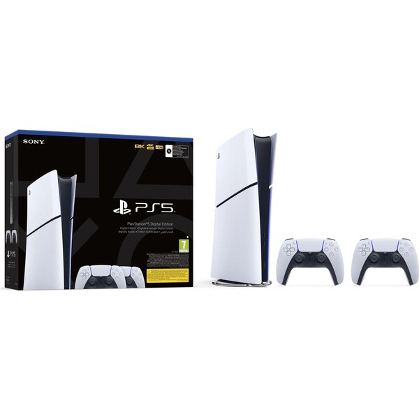 PlayStation 5 Digital Edition 825GB + DualSense Bílá