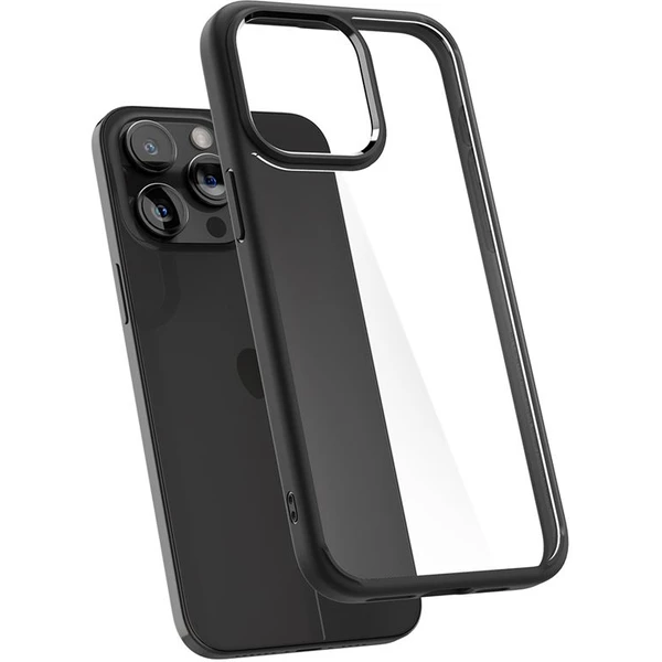 Spigen Crystal Hybrid kryt iPhone 15 Pro matně černý - Pouzdra - Obrázek P7U8000601