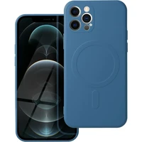 Smarty Mag silikonový kryt s MagSafe iPhone 12 Pro modrý - Pouzdra
