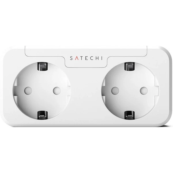 Satechi Apple Homekit chytrá zásuvka se dvěma vstupy bílá - Chytré zásuvky - Obrázek P813200301