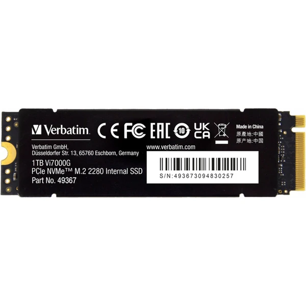 VERBATIM SSD Vi7000G Internal PCIe NVMe M.2 SSD 1TB - SSD disky - Obrázek P863000O01