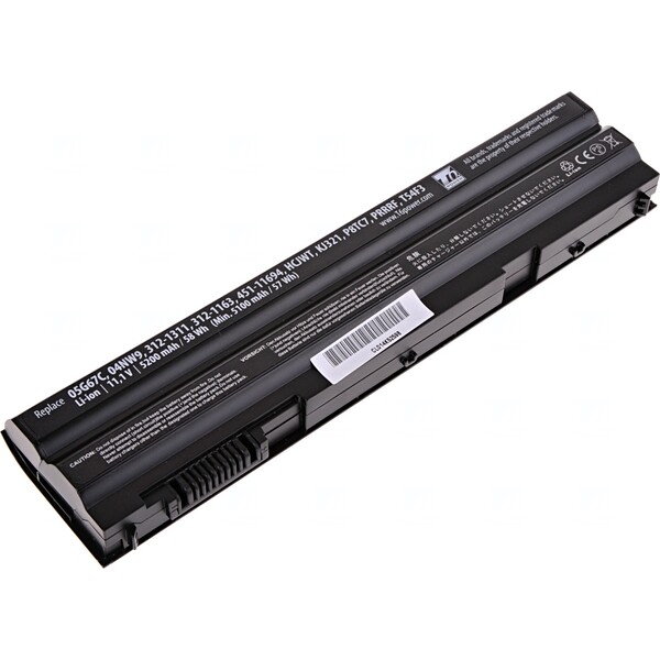 Baterie T6 power Dell Latitude E6420, E6430, E6520, E6530, E5420, E5430, E5520, 6cell, 5200mAh